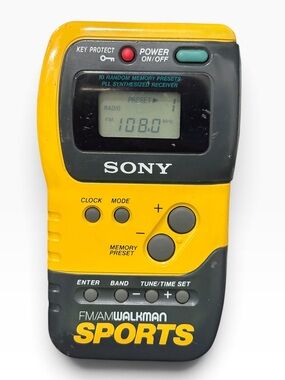 Vintage Sony SRF-M7O Sports Walkman Digital AM/FM Stereo Radio